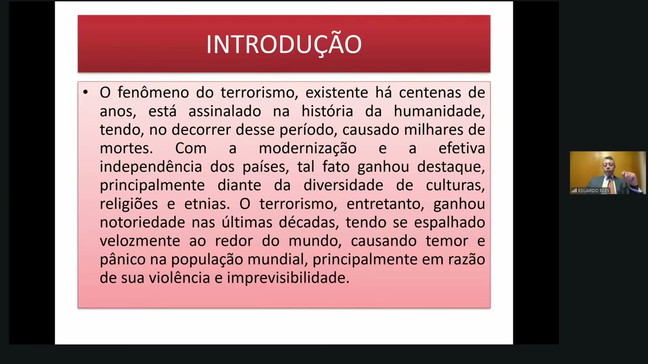 Vídeo do evento em 1:49:08