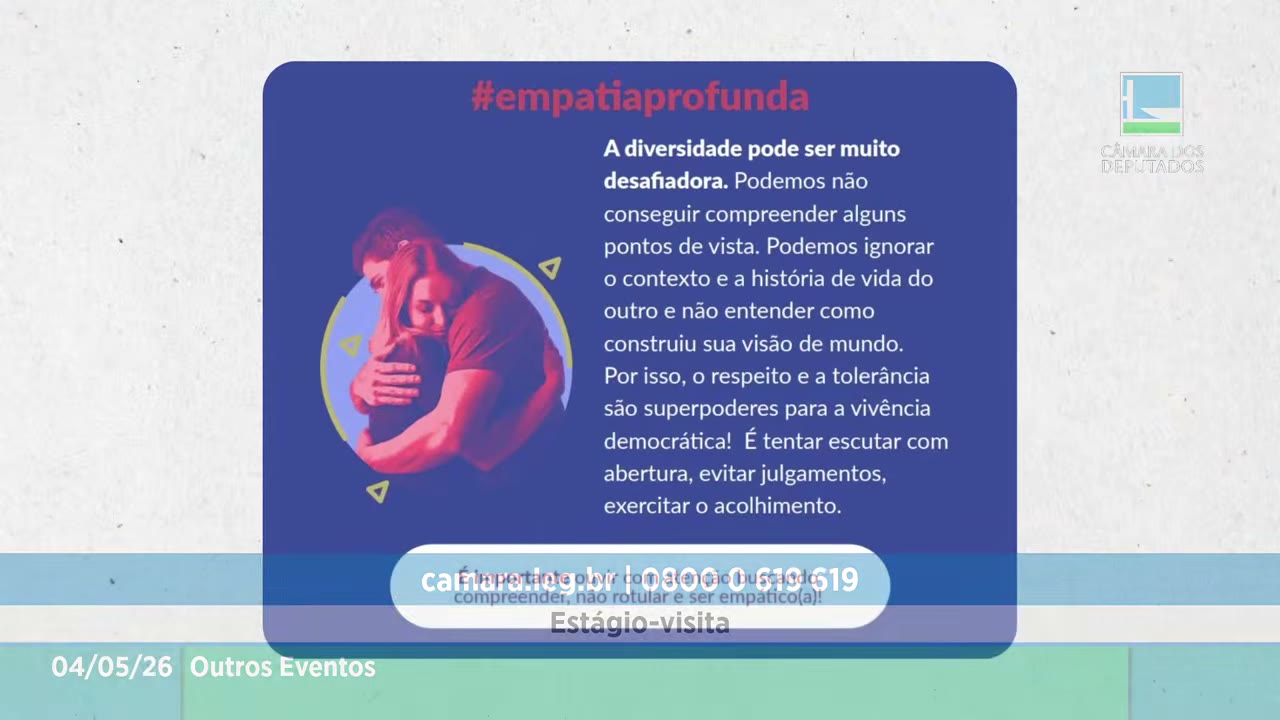 Vídeo do evento em 54:22