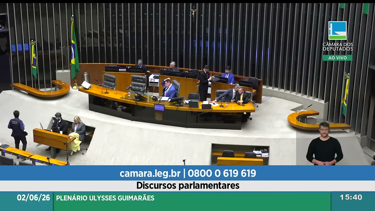 Vídeo do evento em 1:40:20