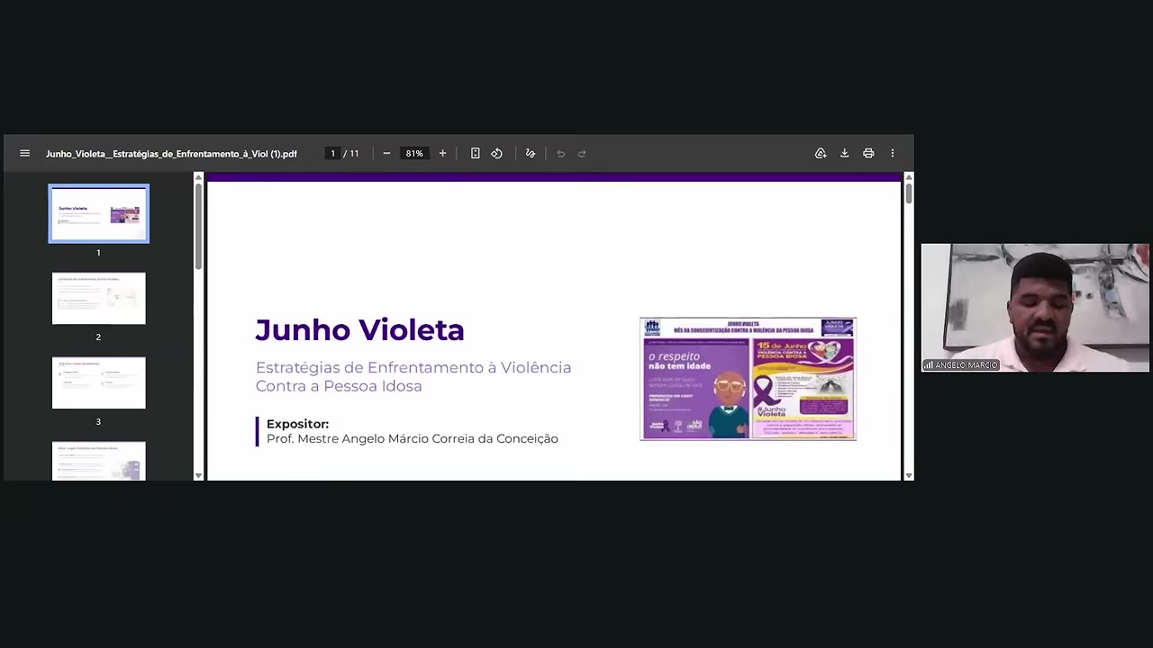 Vídeo do evento em 48:21