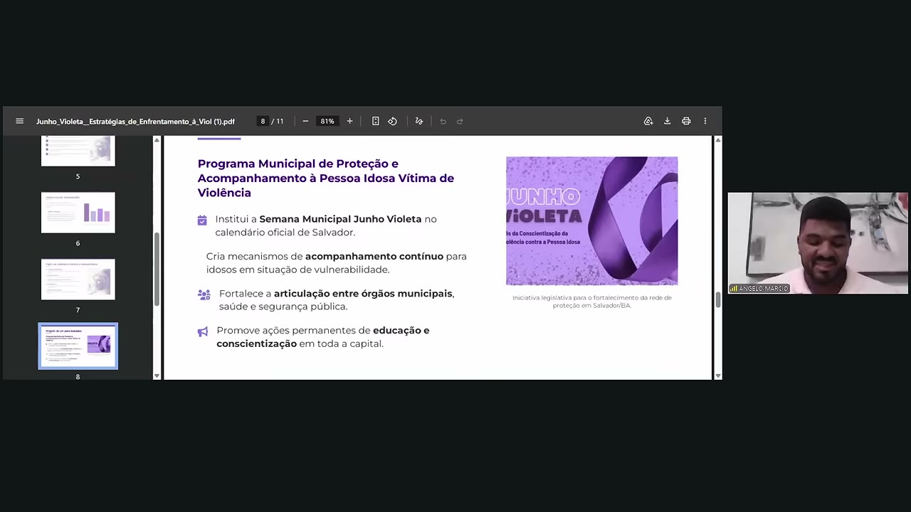 Vídeo do evento em 56:43