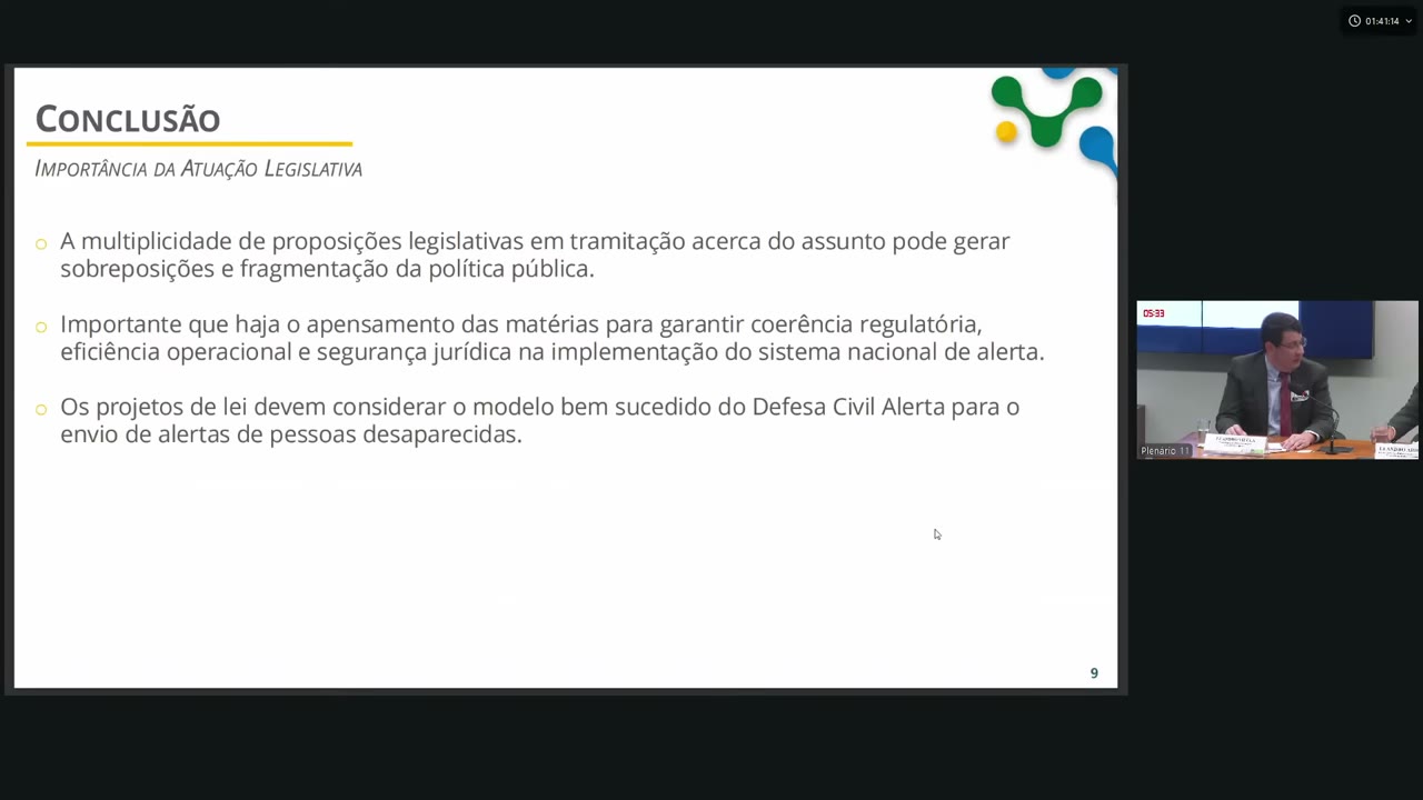 Vídeo do evento em 40:22