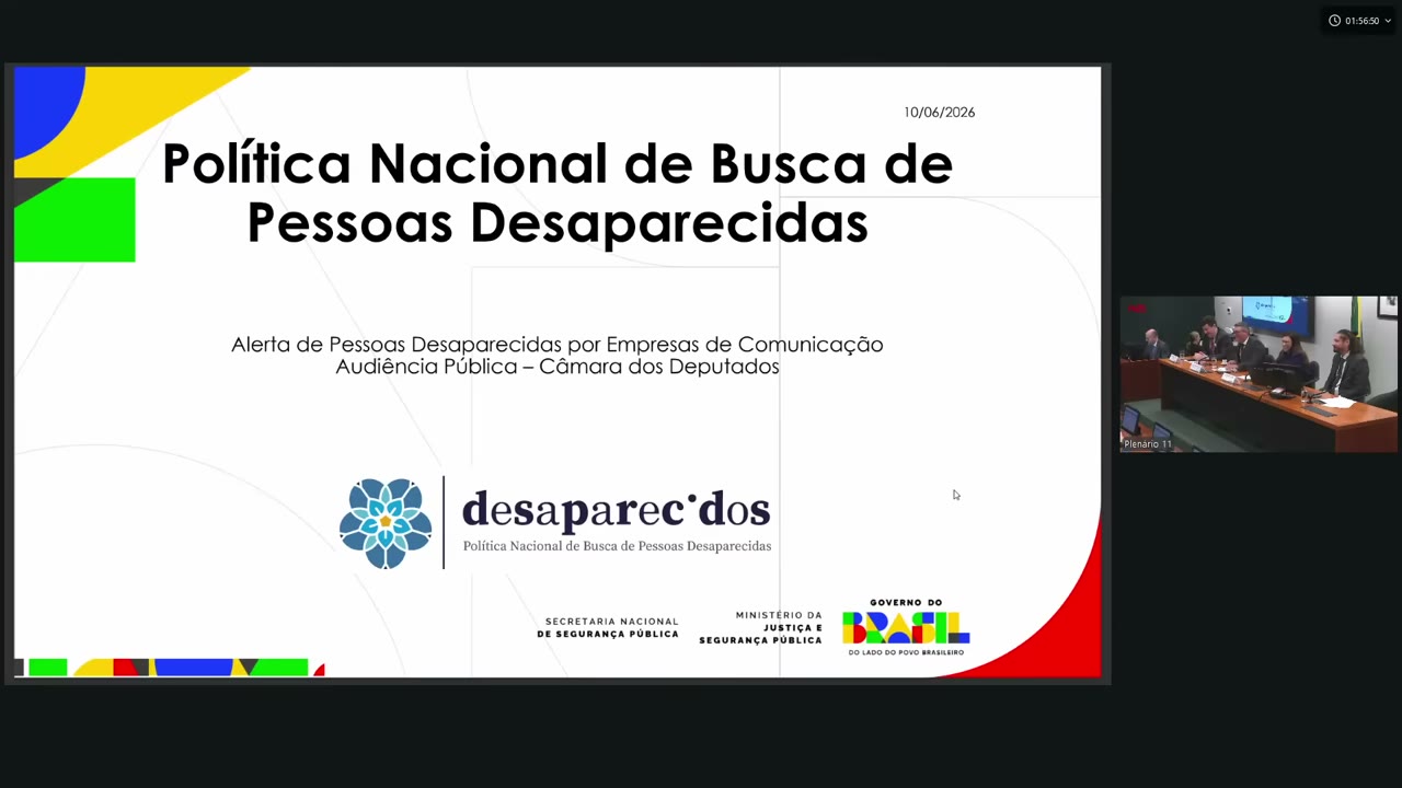 Vídeo do evento em 55:57
