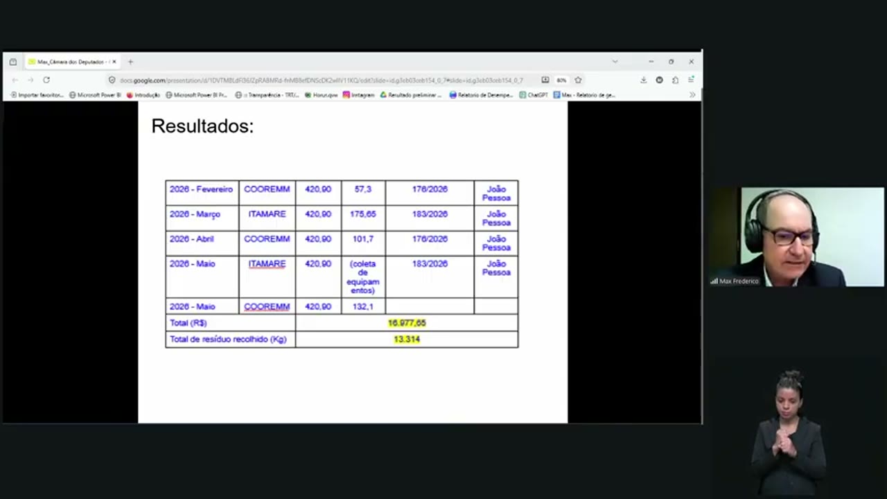 Vídeo do evento em 26:03
