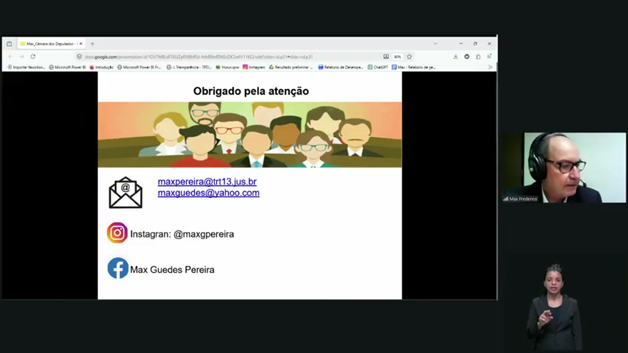 Vídeo do evento em 28:11