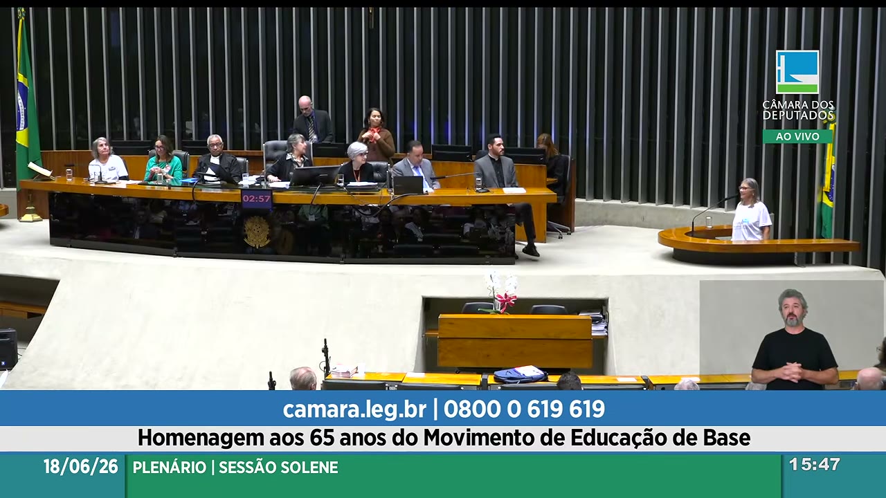 Vídeo do evento em 1:00:49
