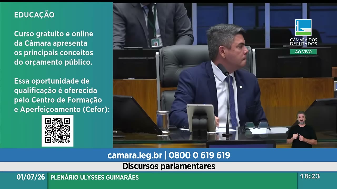 Vídeo do evento em 1:24:49