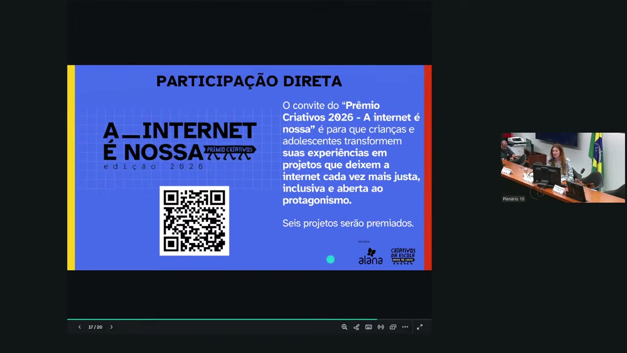 Vídeo do evento em 1:16:50