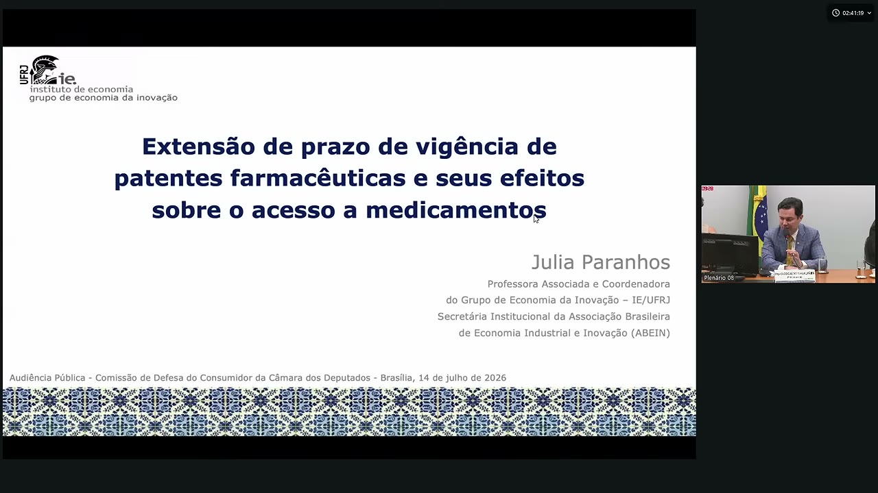 Vídeo do evento em 1:23:17