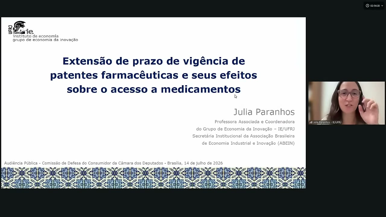 Vídeo do evento em 1:38:28