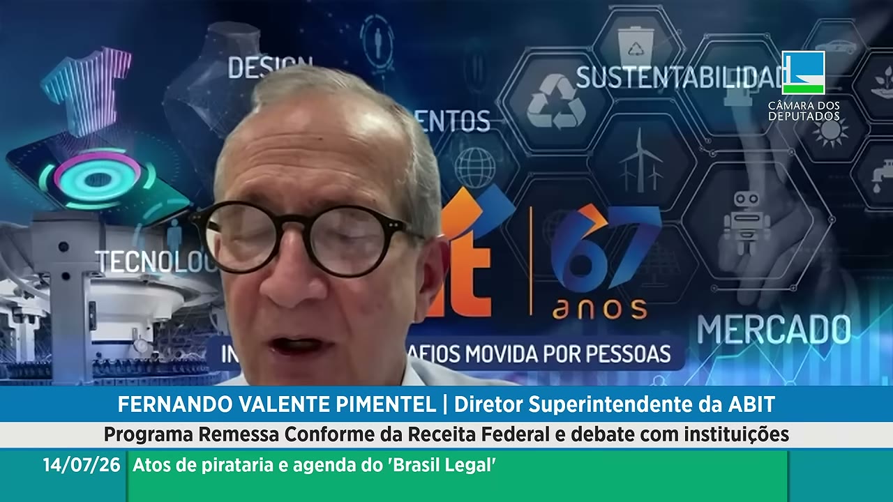 Vídeo do evento em 1:05:31