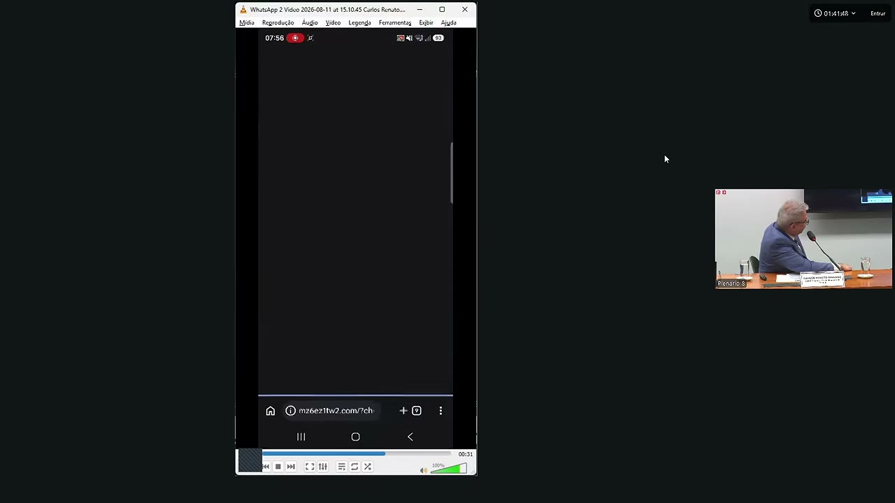 Vídeo do evento em 23:16
