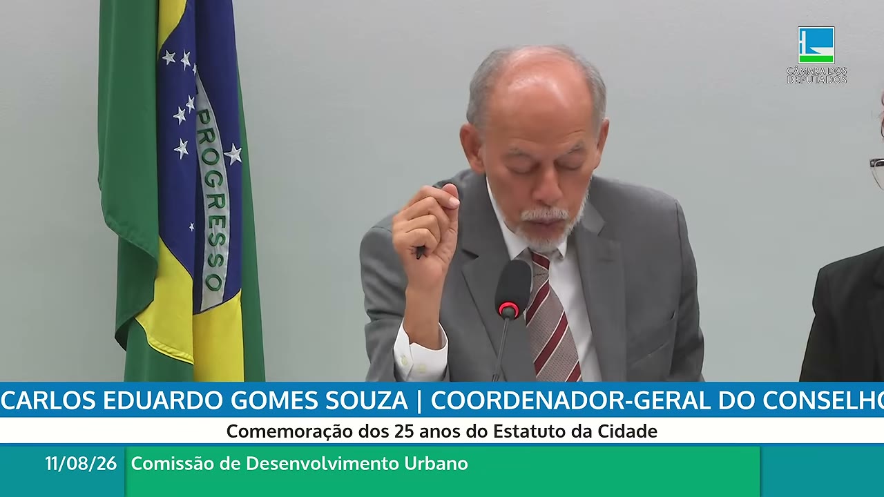 Vídeo do evento em 1:02:40