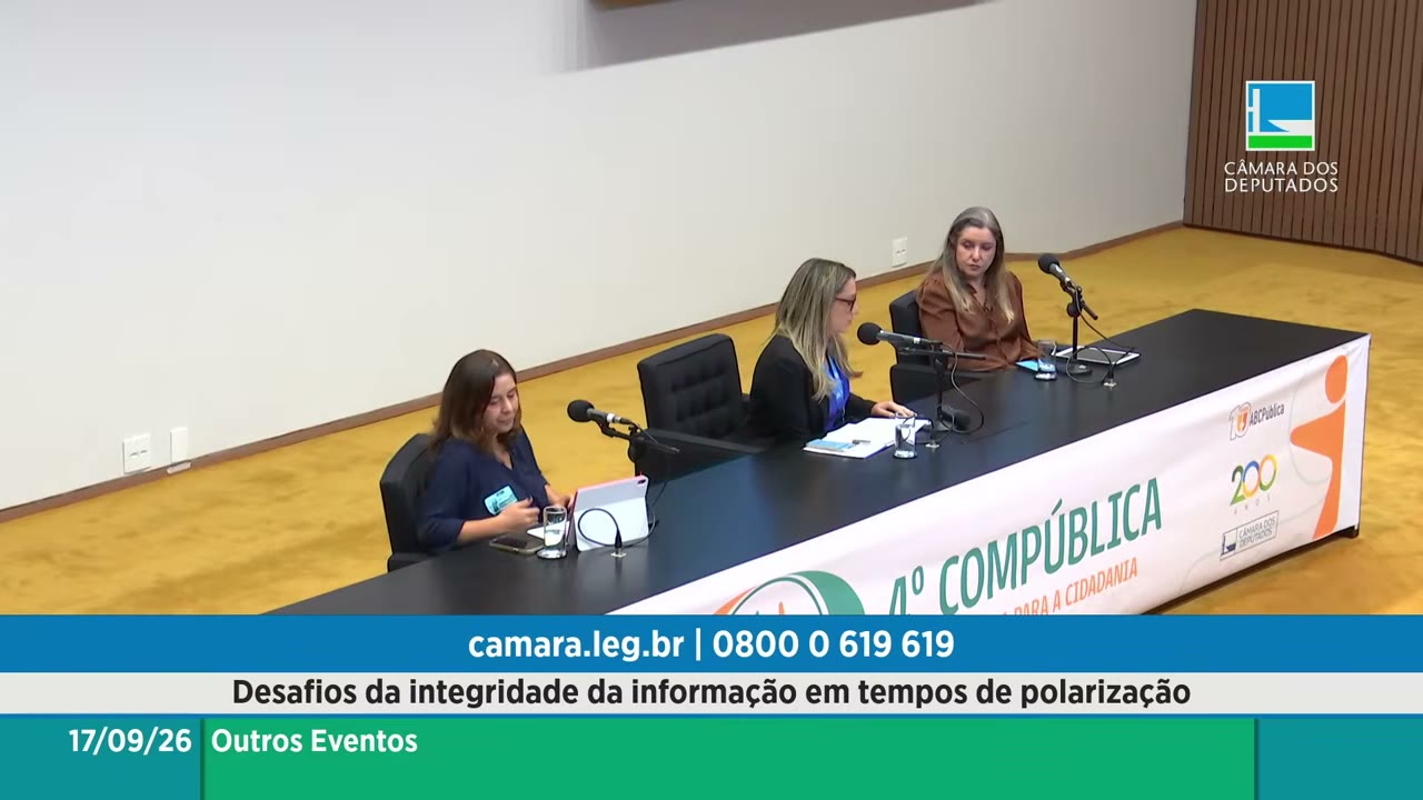 Vídeo do evento em 1:04:46