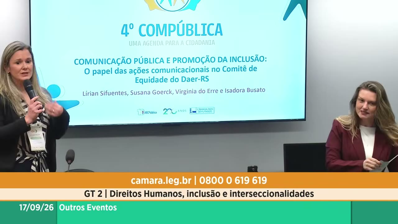 Vídeo do evento em 2:09:07