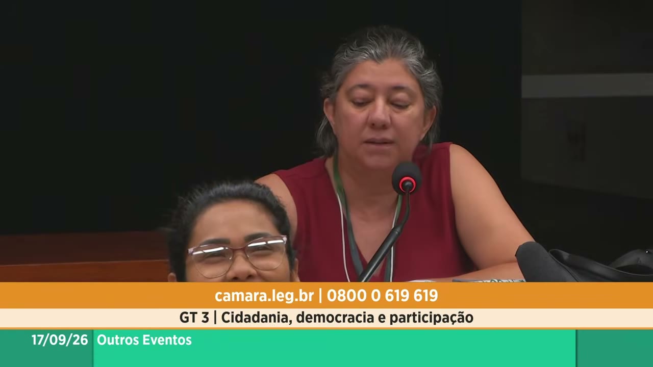 Vídeo do evento em 1:03:28