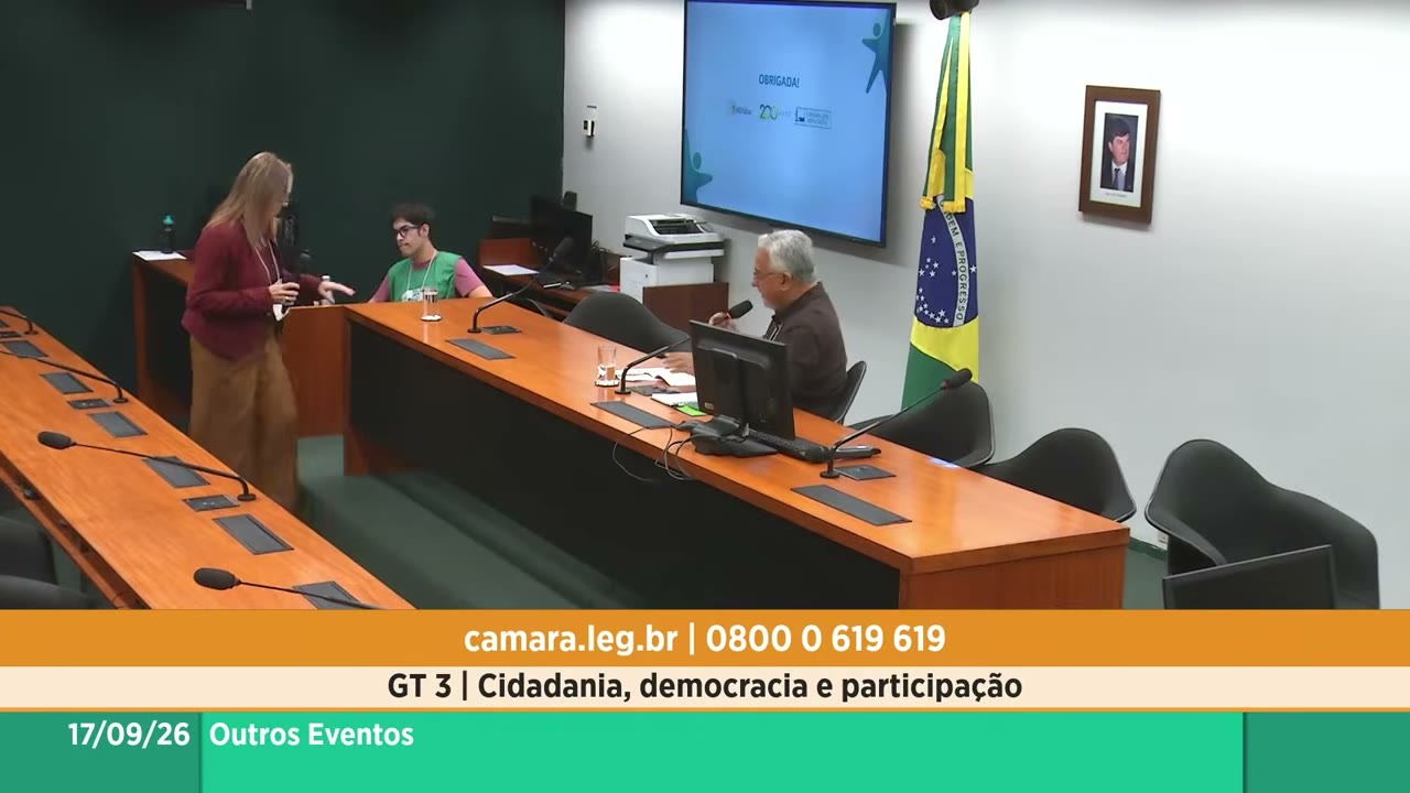 Vídeo do evento em 1:07:13