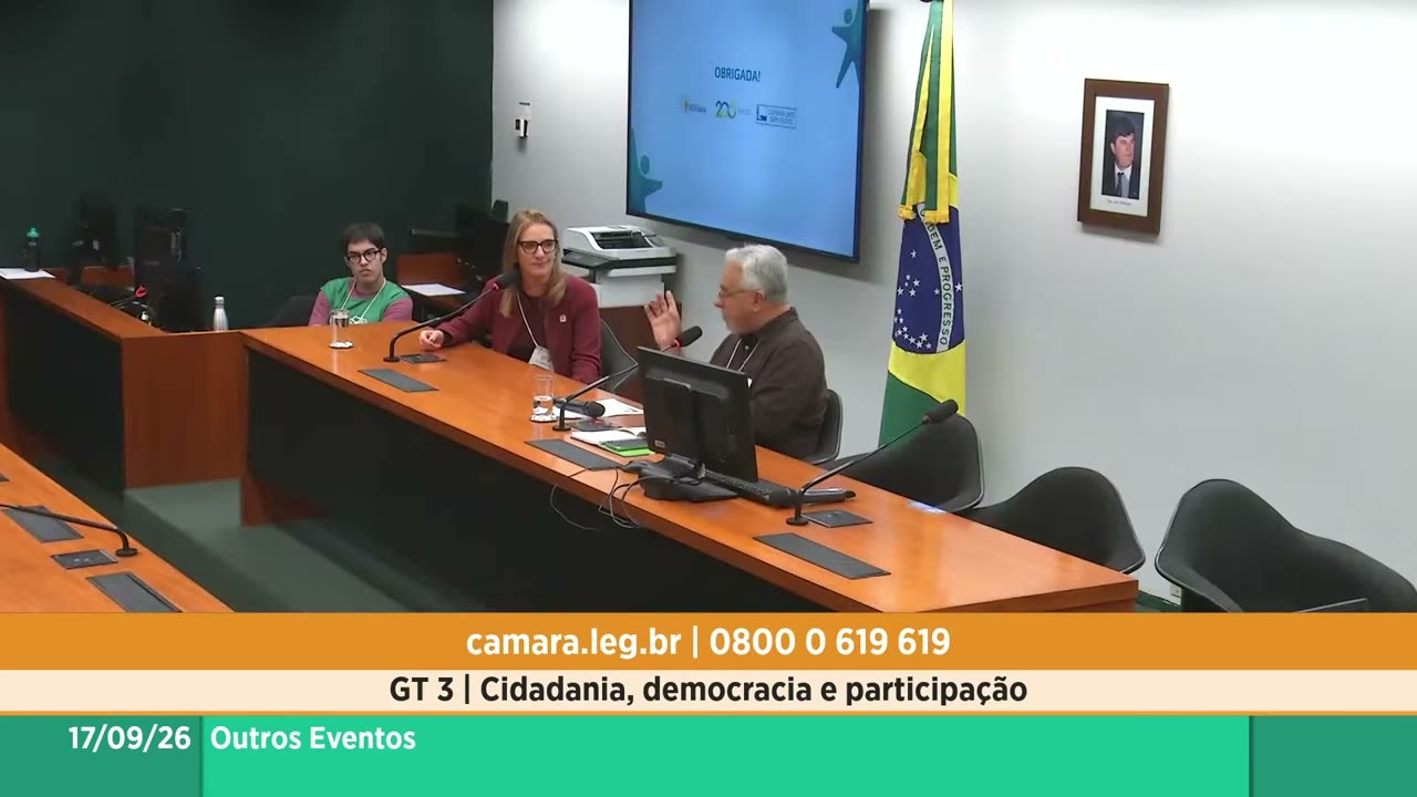 Vídeo do evento em 1:10:45