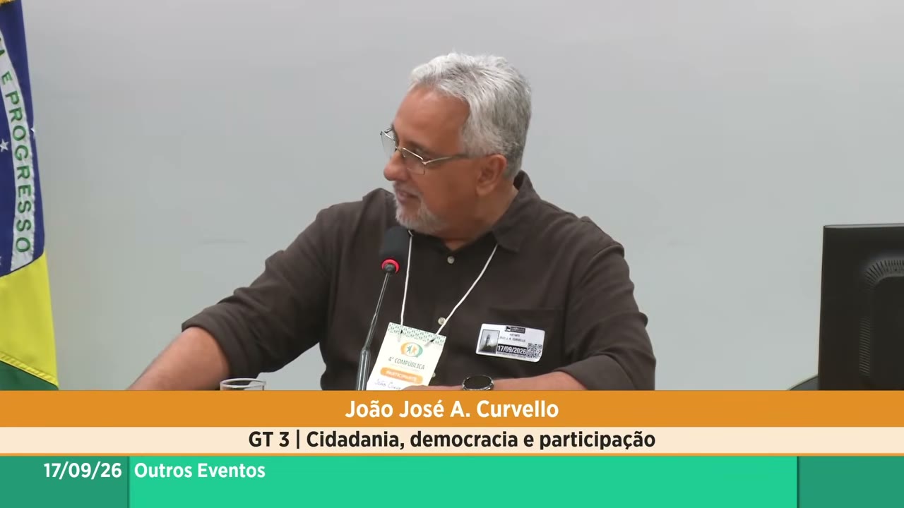 Vídeo do evento em 1:11:22
