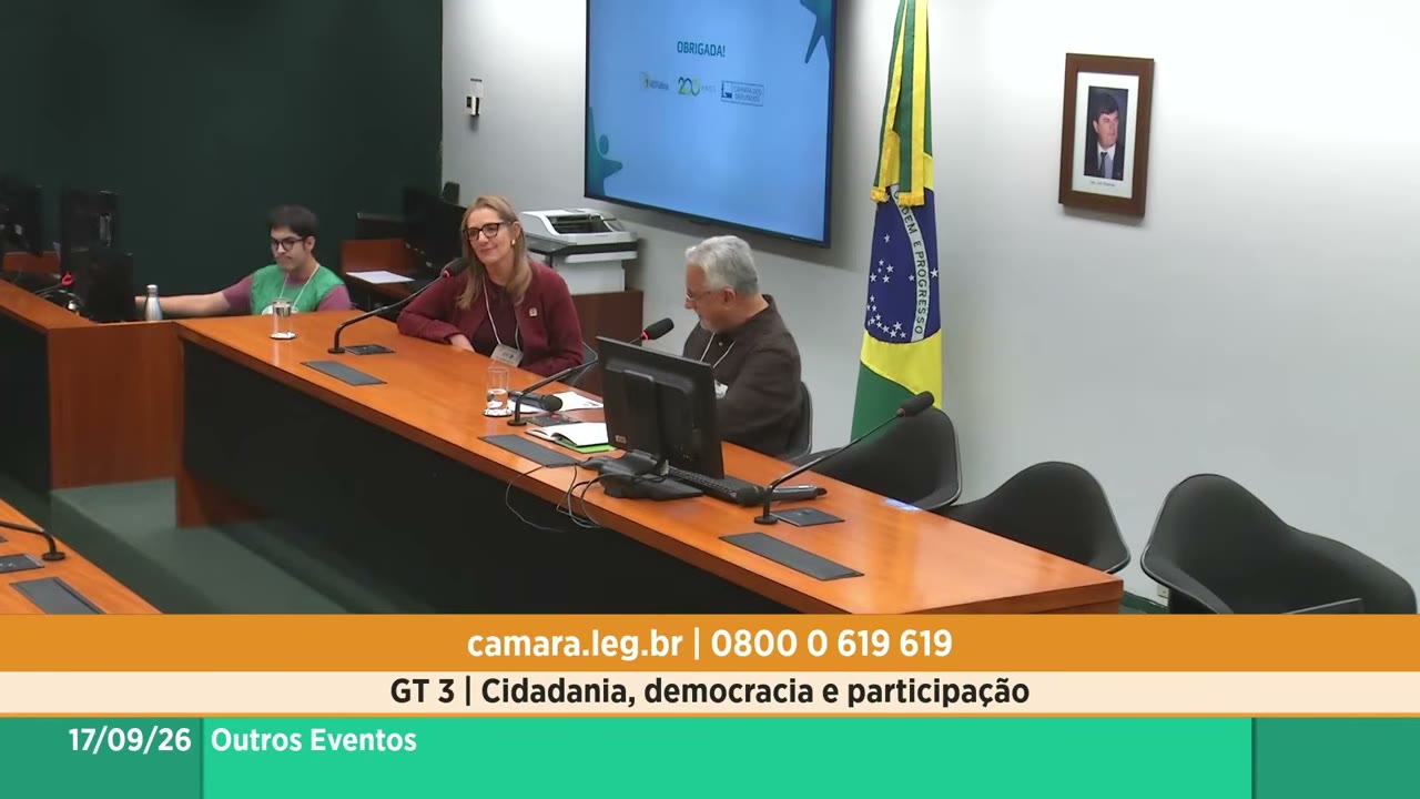 Vídeo do evento em 1:12:06