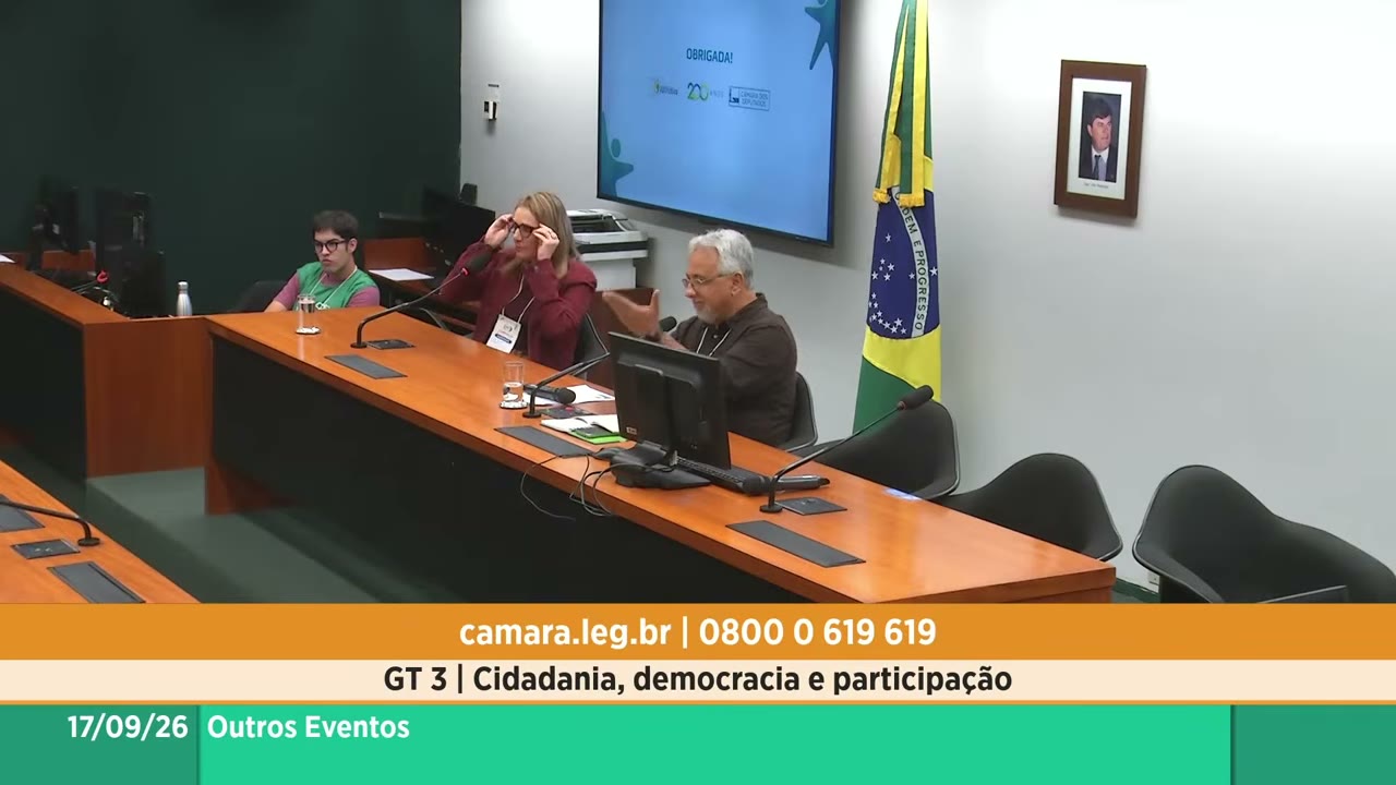 Vídeo do evento em 1:15:03