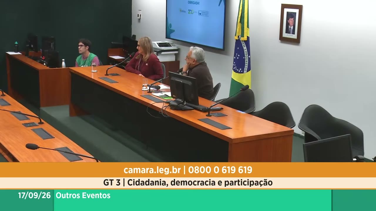 Vídeo do evento em 1:16:33