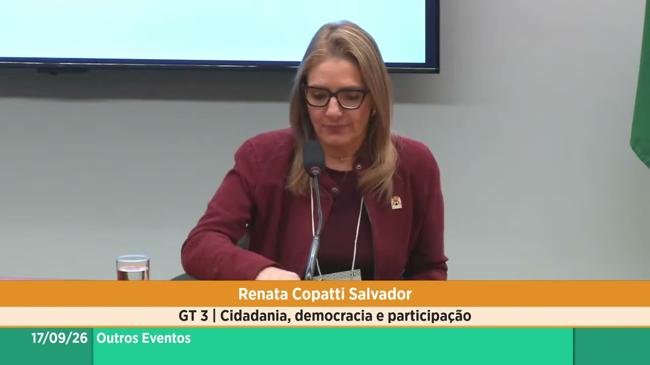Vídeo do evento em 1:17:14