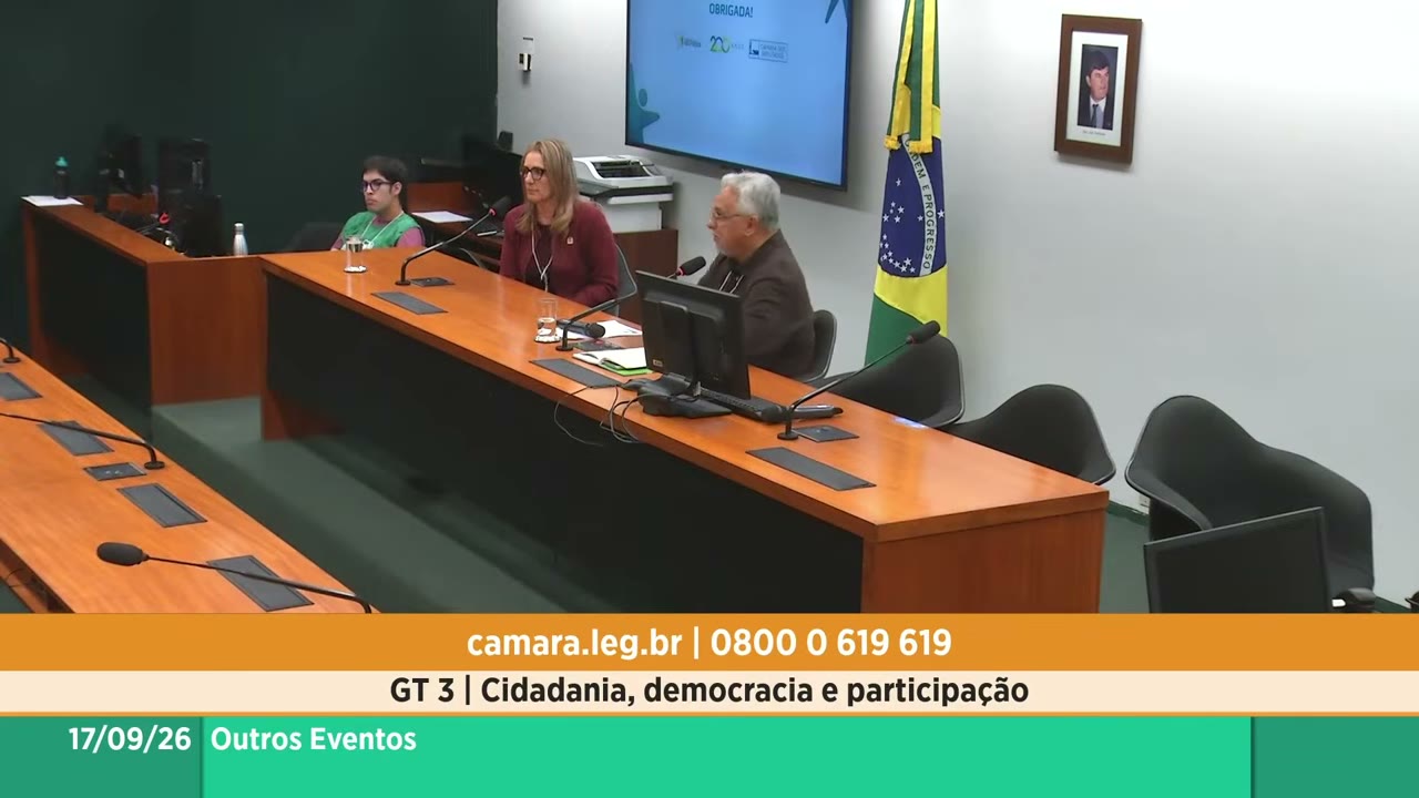 Vídeo do evento em 1:19:31