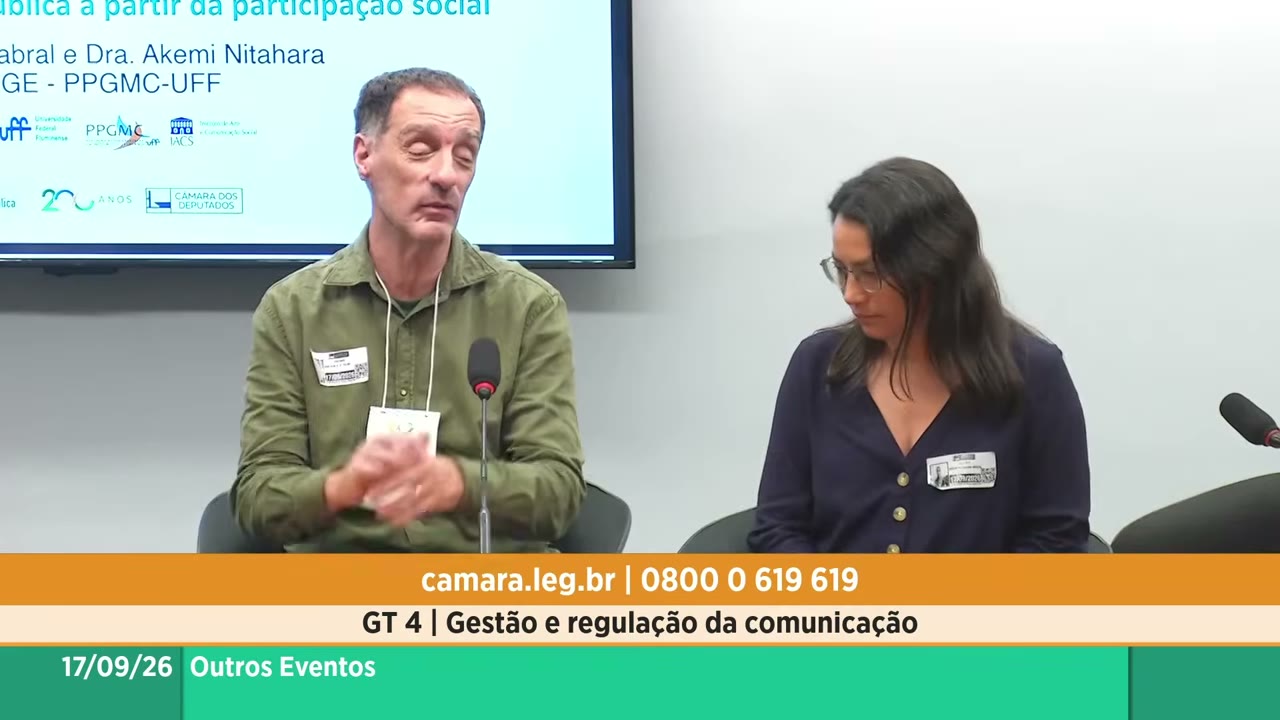 Vídeo do evento em 1:15:08