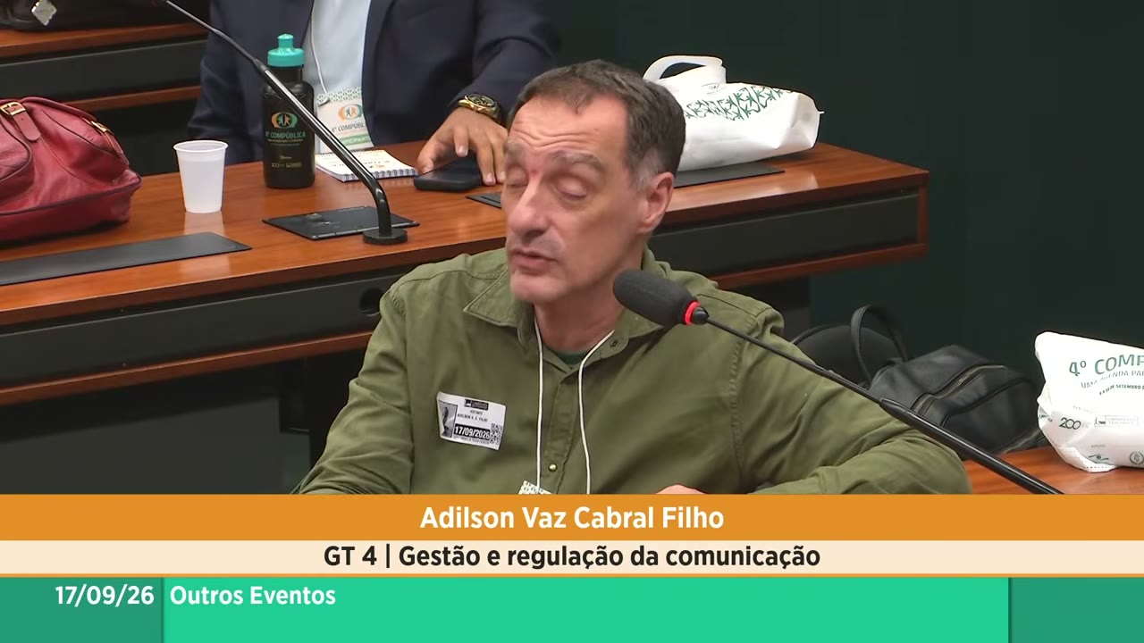 Vídeo do evento em 2:09:58
