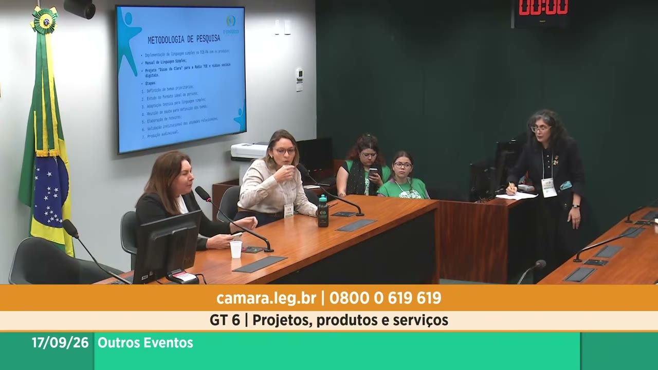 Vídeo do evento em 1:16:38