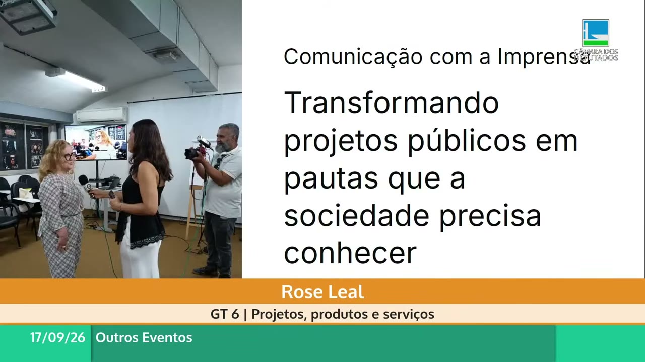 Vídeo do evento em 36:52