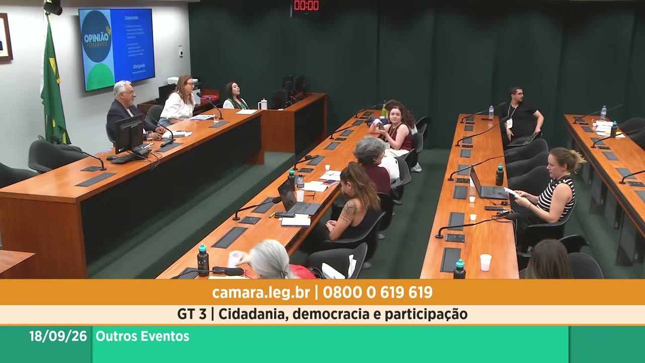 Vídeo do evento em 2:21:07