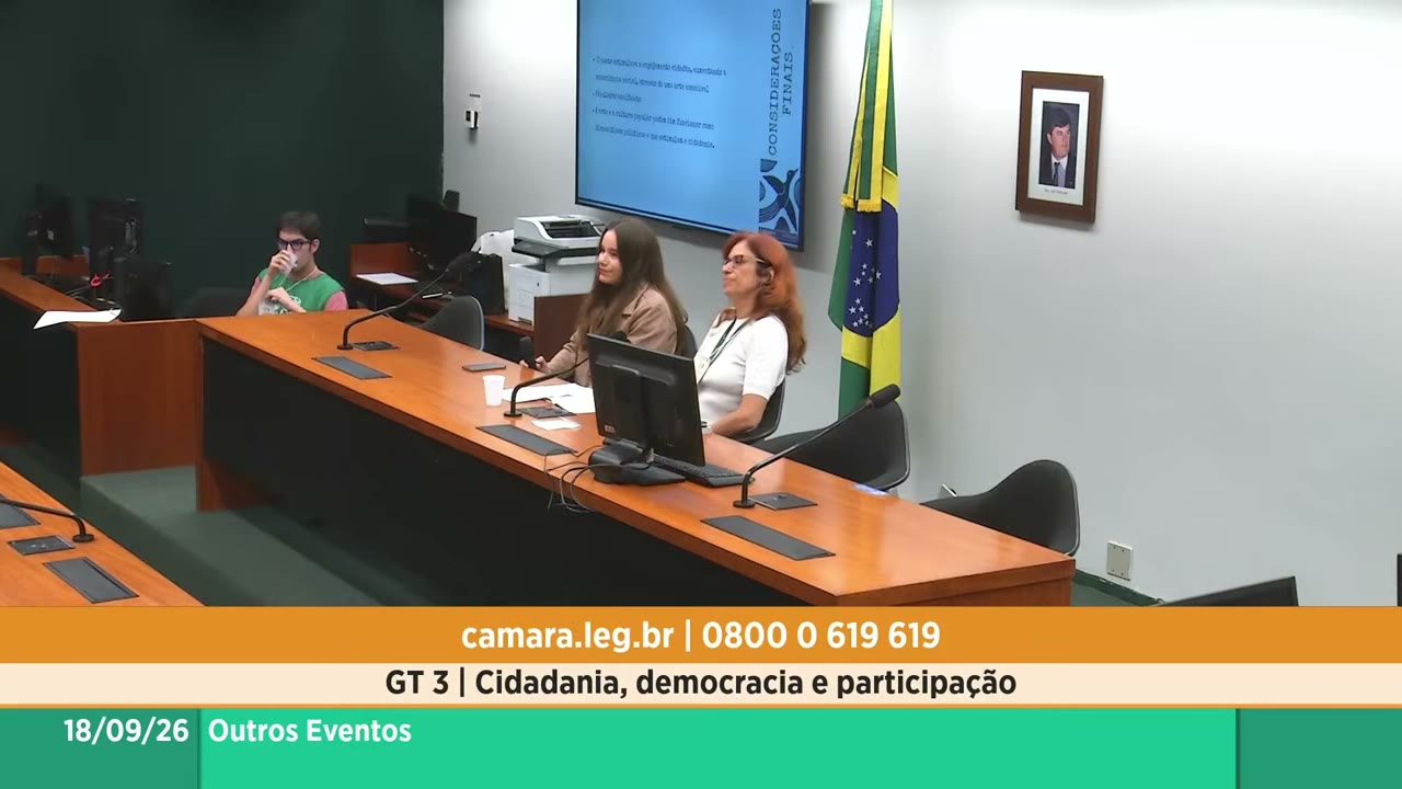 Vídeo do evento em 56:12