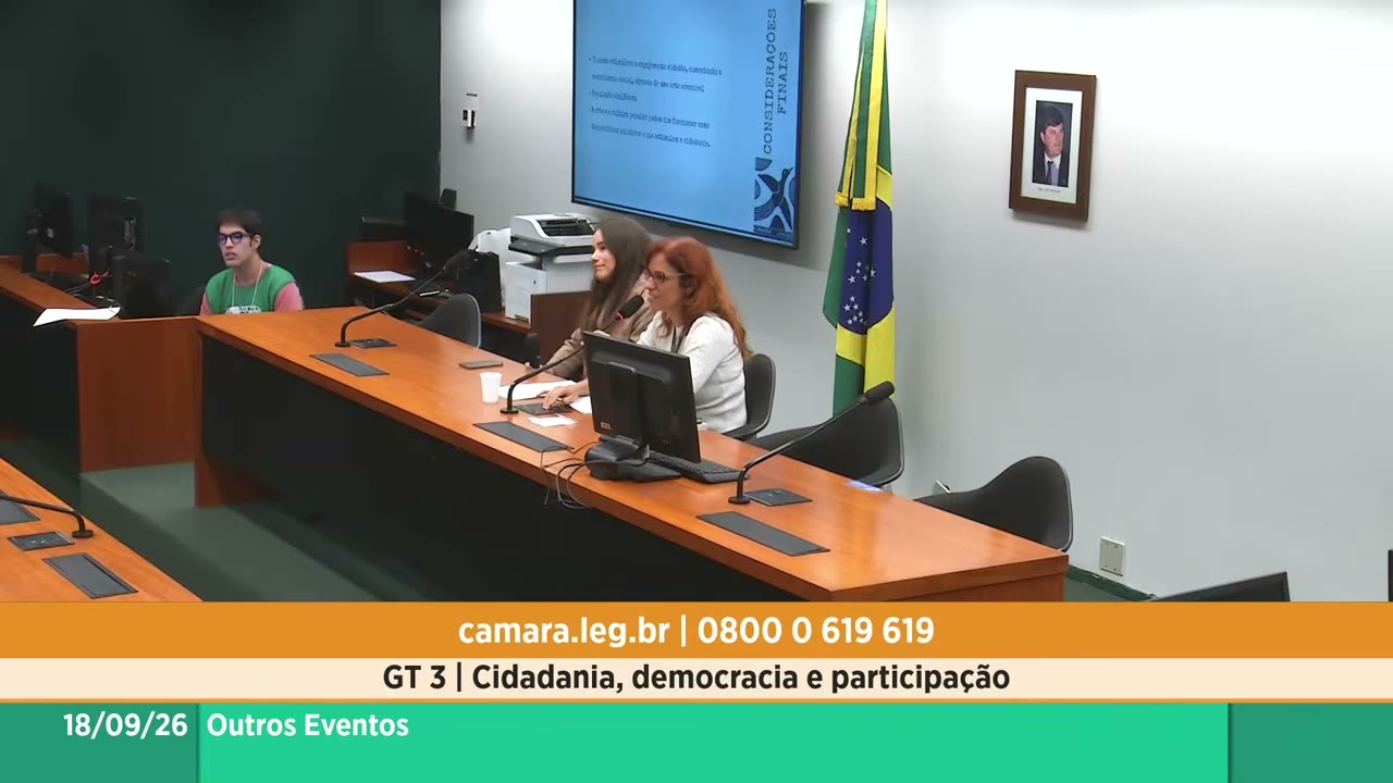 Vídeo do evento em 58:33