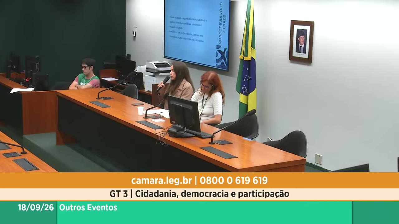 Vídeo do evento em 59:13