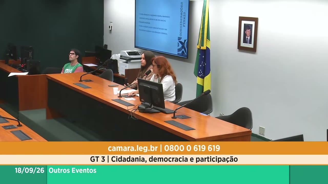 Vídeo do evento em 1:00:41