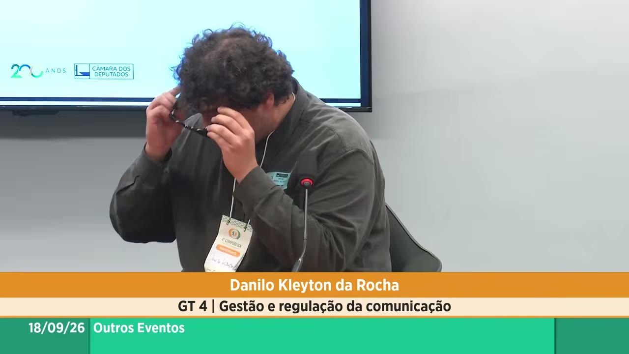 Vídeo do evento em 1:06:50