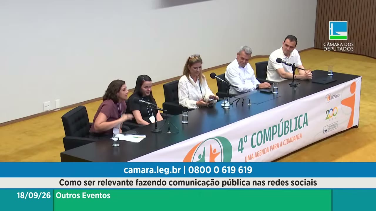 Vídeo do evento em 1:28:04