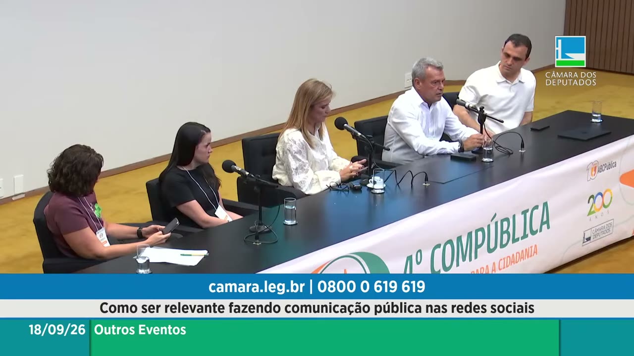 Vídeo do evento em 1:38:25